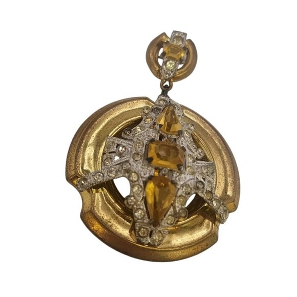 Vintage McClelland and Barclay Hanging Brooch (A5651) - Picture 2 of 5